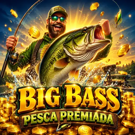 Cena de pescaria com peixe grande e símbolos de dinheiro