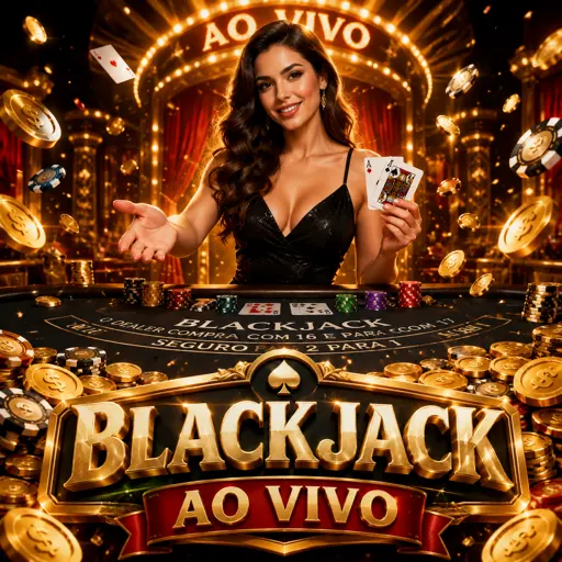 Mesa de blackjack com cartas abertas e dealer