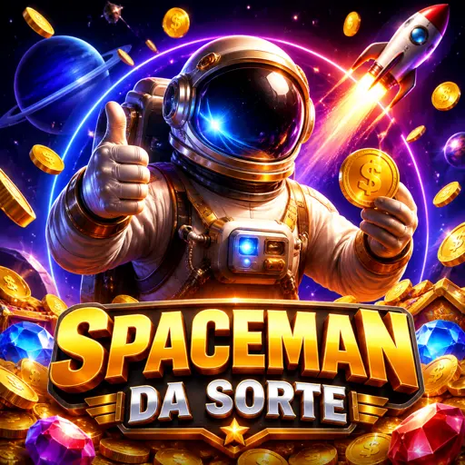 Astronauta flutuando em jogo de multiplicador Spaceman